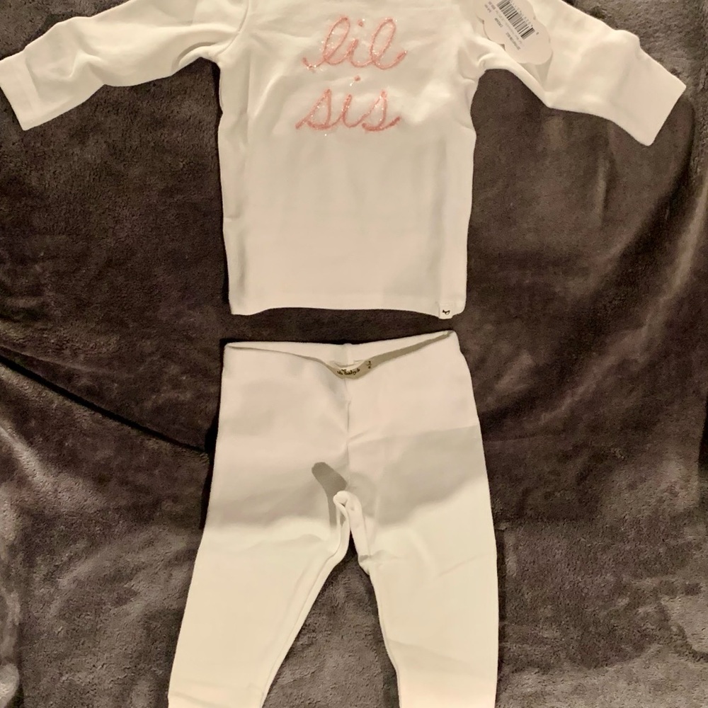 NWT Lil Sis two piece outfit